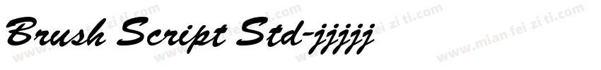 Brush Script Std字体转换